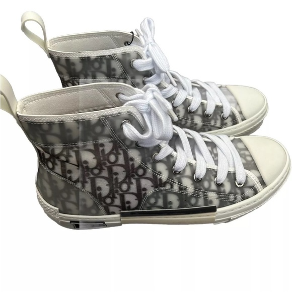Dior White High Top Sneakers Made in Italy 42 EU New W/o Box - Picture 1 of 7